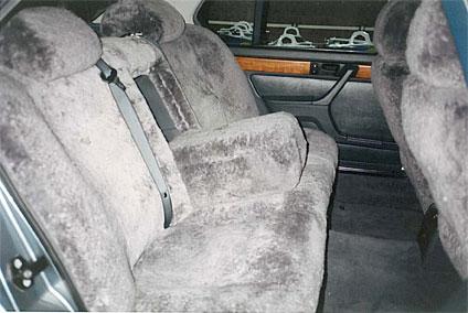 Sheepskin Car Seat Covers Custom back seat – 18mm skin pile – Woollen